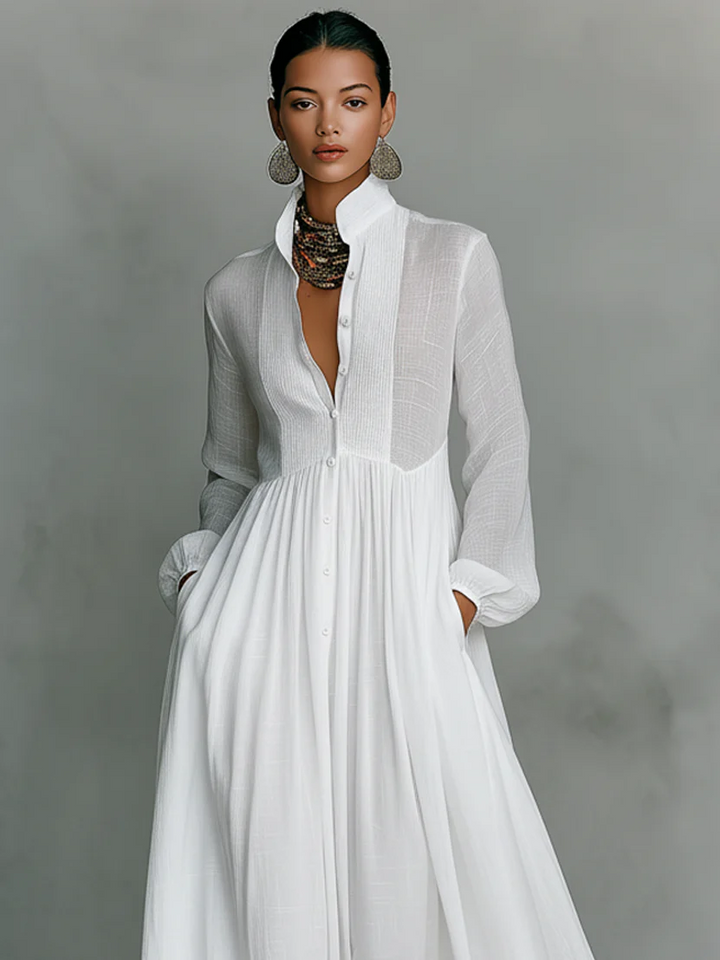 Aurora™ | Minimalist Patchwork Maxi Dress