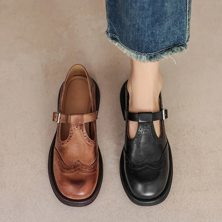 Isadora | Leather Mary Janes