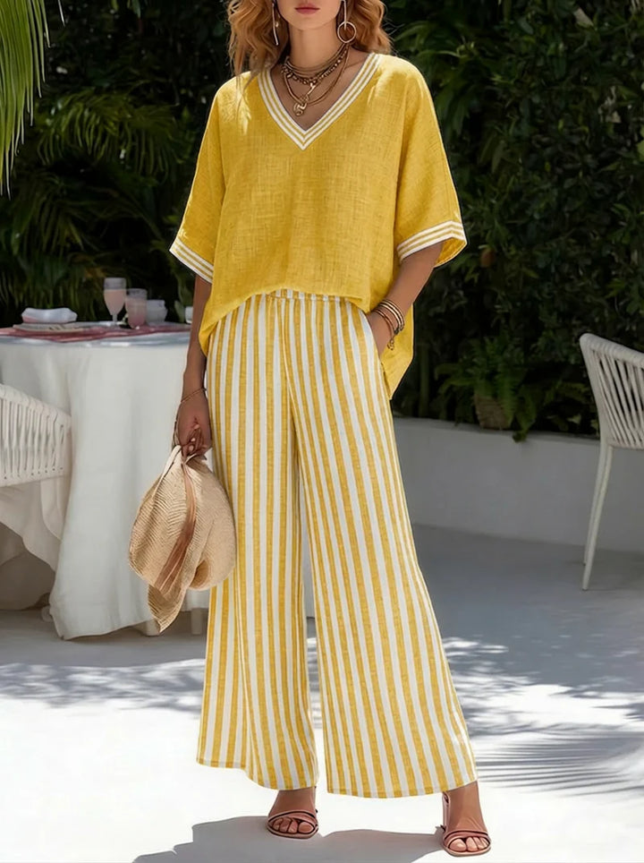 Amélia | Loose Summer Set with Flowing Pants