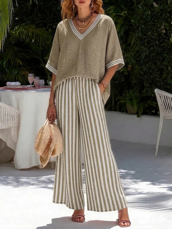 Amélia | Loose Summer Set with Flowing Pants