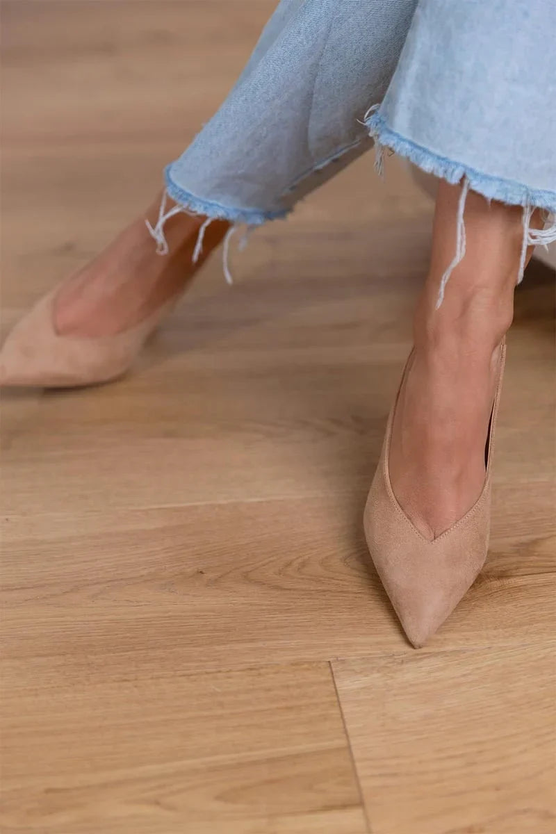 MARLENA™ Nude Slingback Décolleté