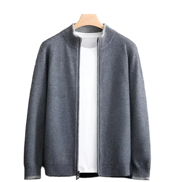 ETHAN LUXURY ZIP-UP CARDIGAN